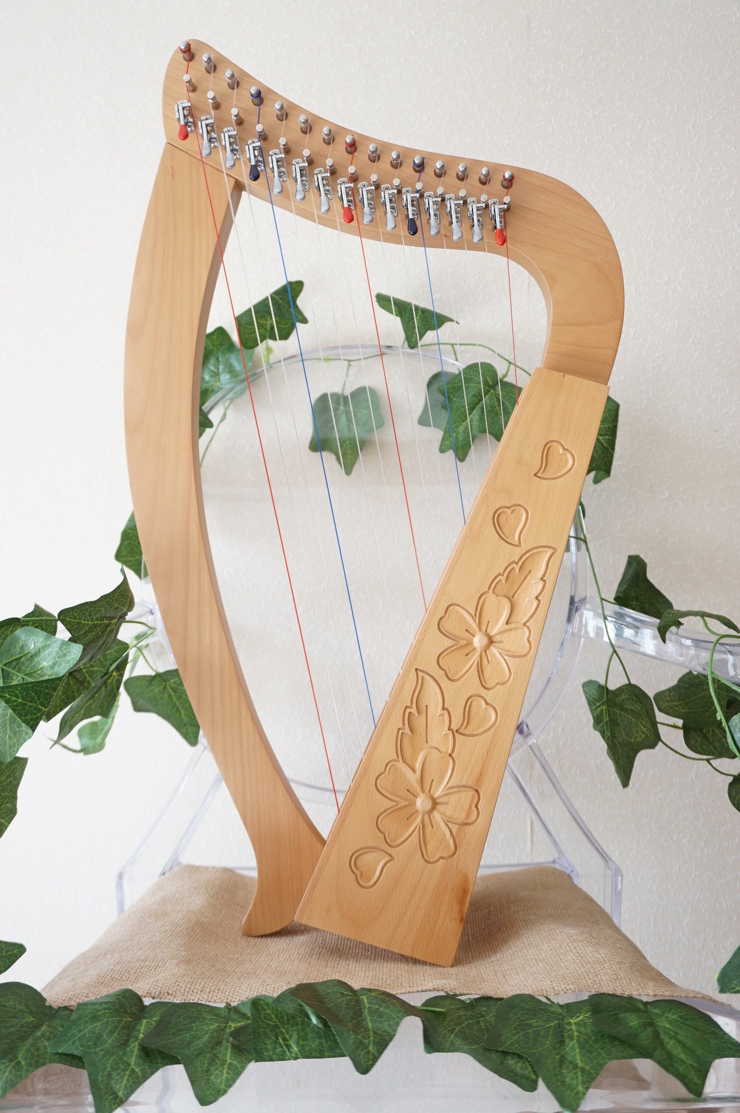 Harpitree-Harp Flower Beechwood 15st Baby Harp set image 0