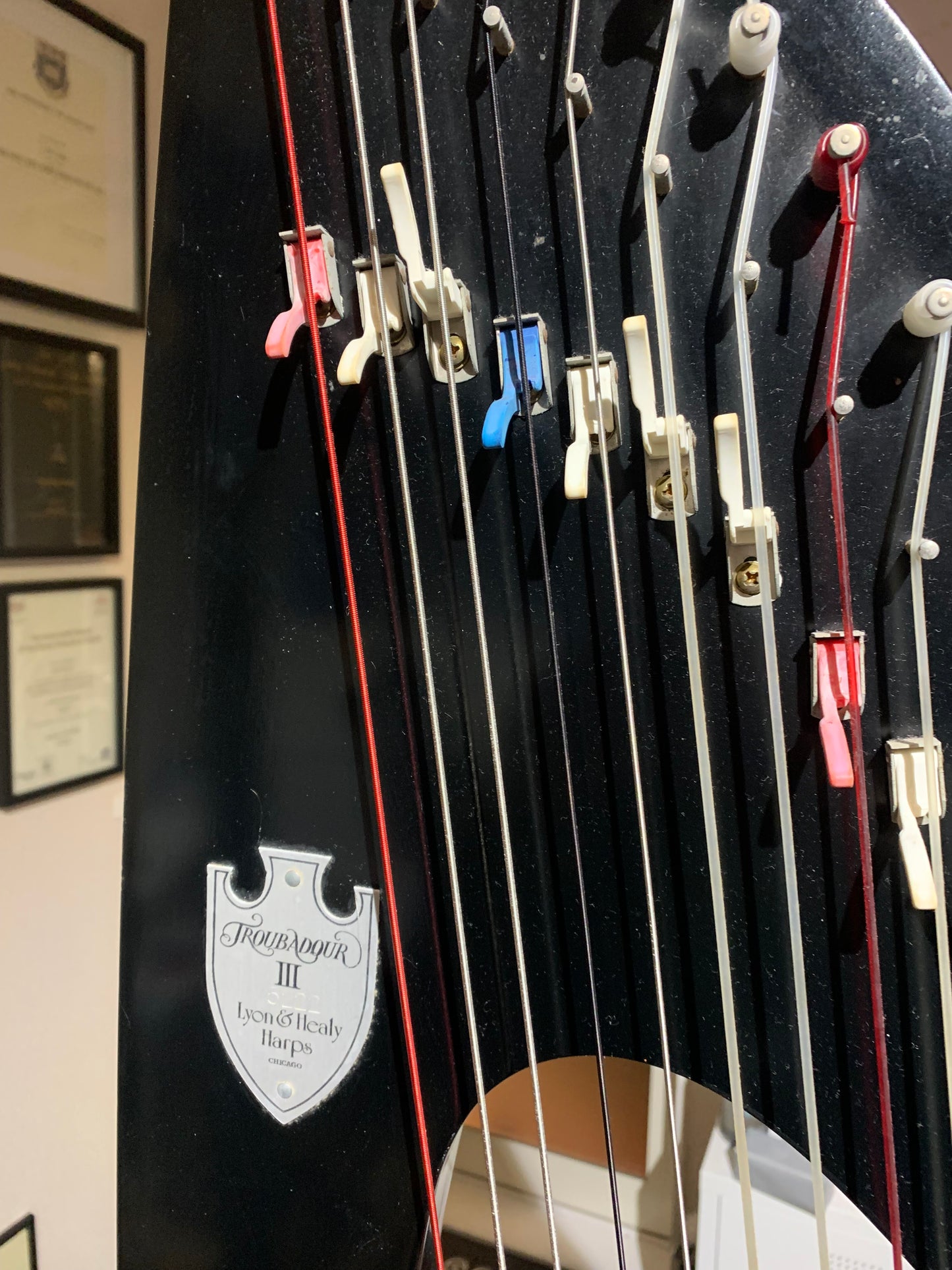 Pre-Loved Lyon & Healy TROUBADOUR 3, 36st Lever Harp image 3