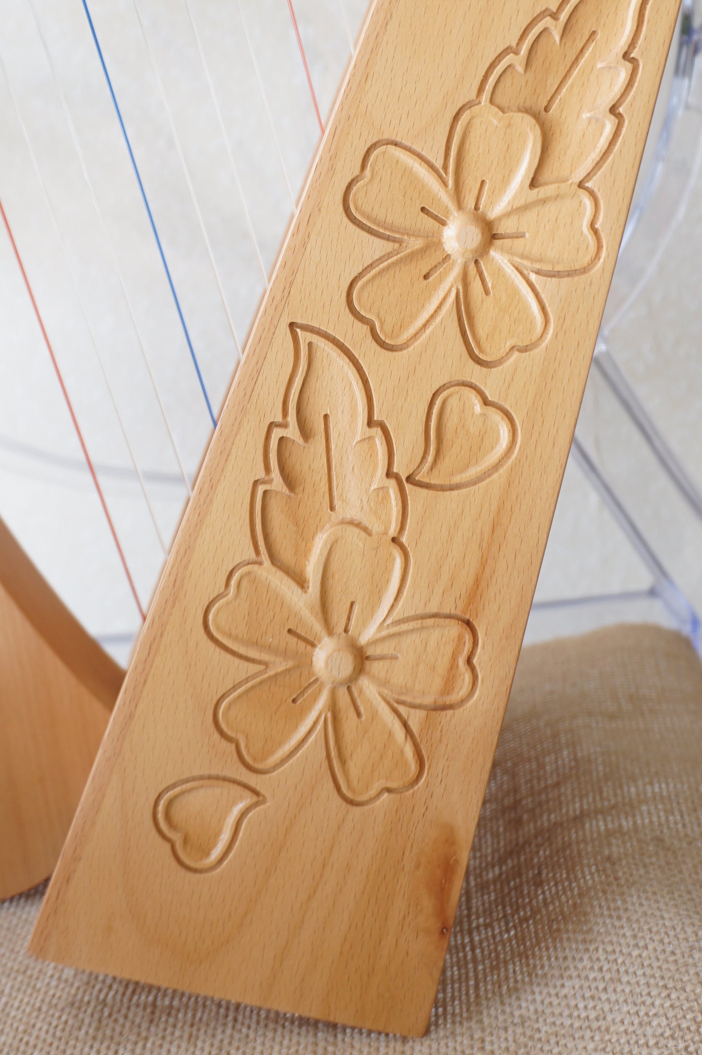 Harpitree-Harp Flower Beechwood 15st Baby Harp set image 2