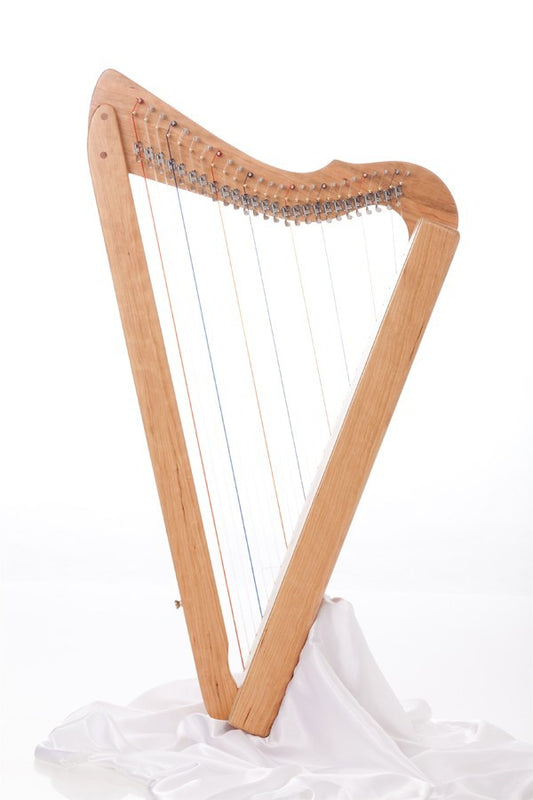 Special Fullsicle-Harp Cherrywood + Hummingbird Ornamentation image 1