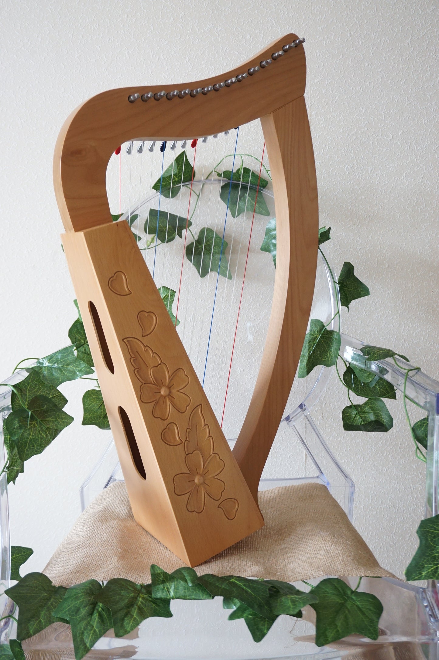 Harpitree-Harp Flower Beechwood 15st Baby Harp set image 4