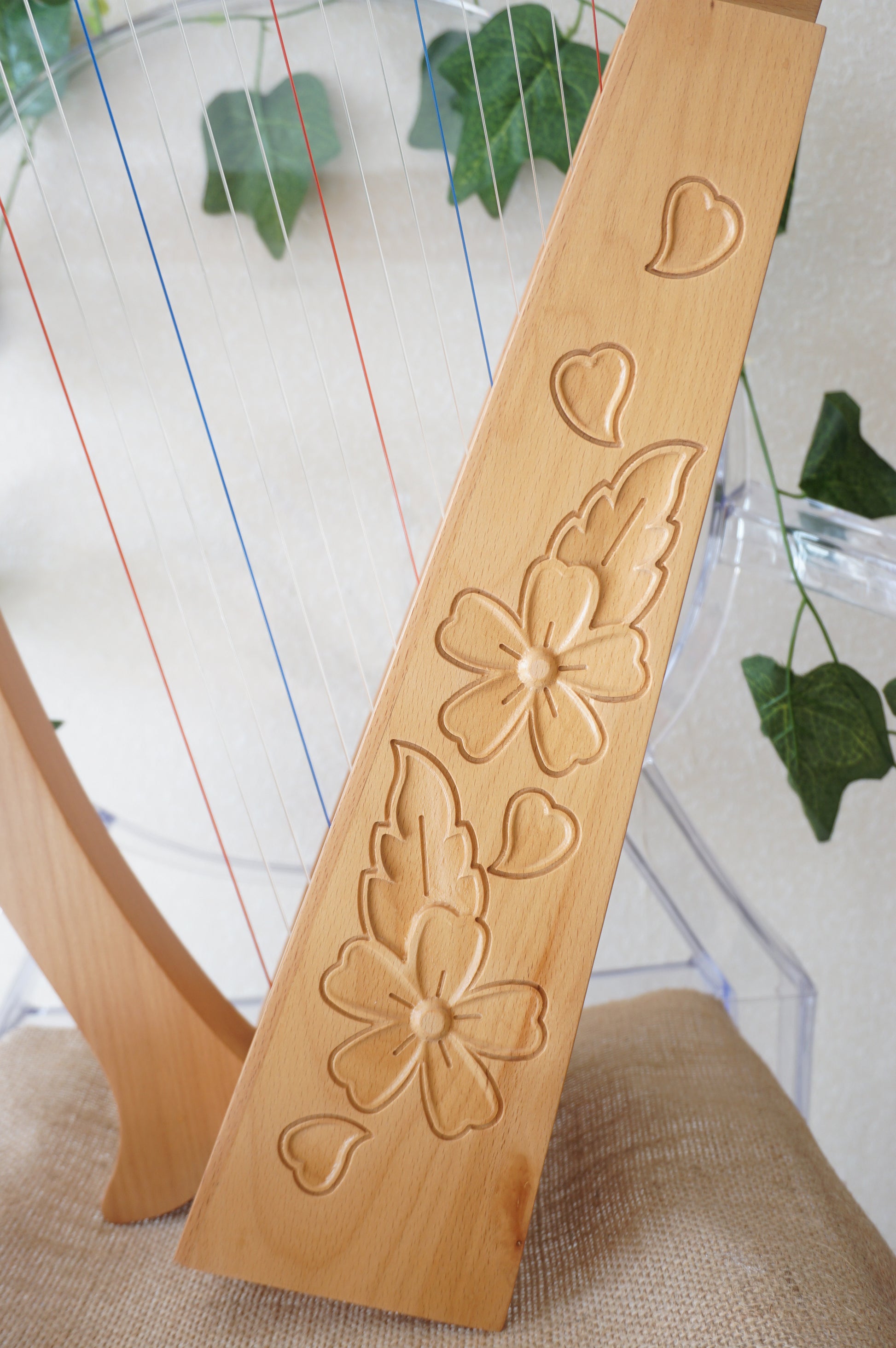 Harpitree-Harp Flower Beechwood 15st Baby Harp set image 3