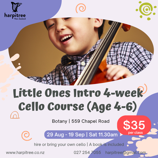 [Botany/Sat 11.30am] Little Ones Intro 4-week Cello course (Ages 4-6)