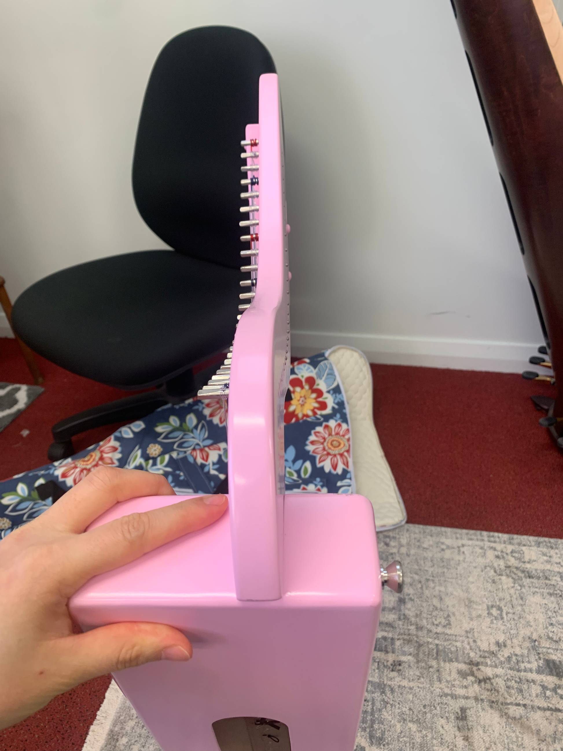 harpsicle-harp 26st pink harp image 3