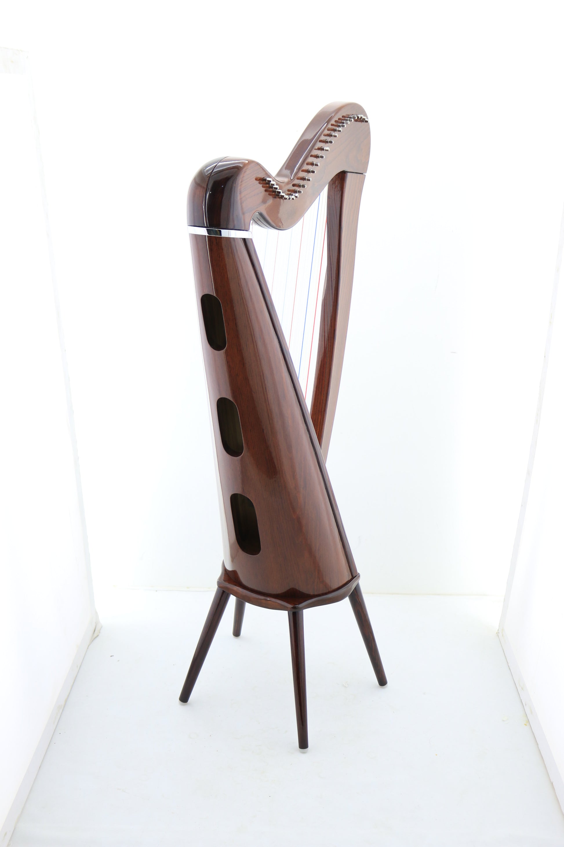 Mikel Harps: Aster 27st Mahogany + Bag + Legs + String set image 4
