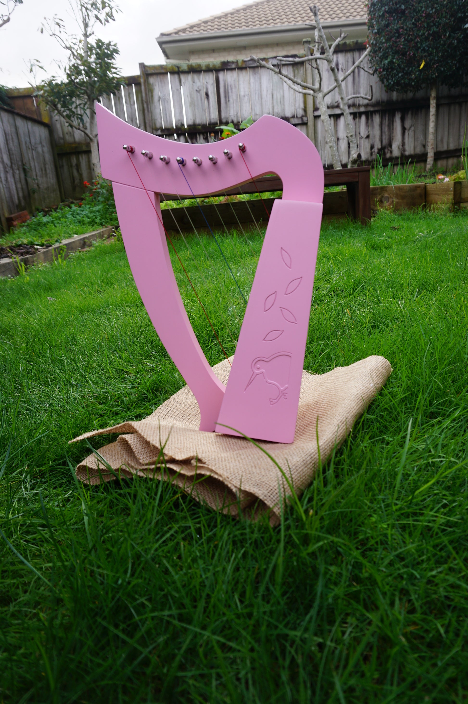 Harpitree-Harp Kiwi 8st Mini Harp - Pink image 0