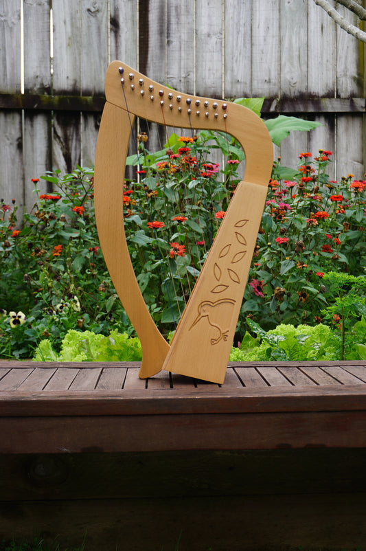 Harpitree-Harp Kiwi Beechwood 12st Baby Harp set image 0