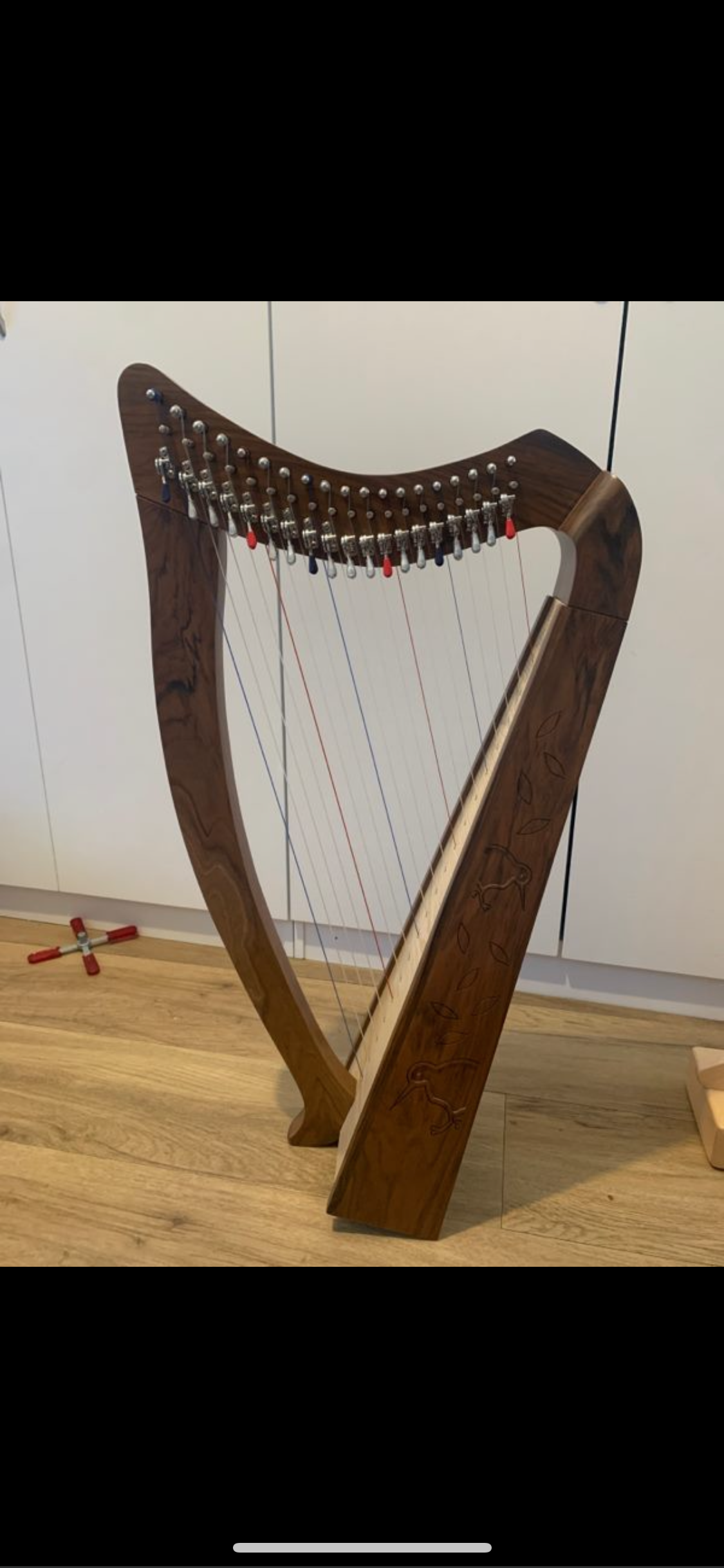 Harpitree-Harp Kiwi 19st Full-levered Harp WalnutSet image 9