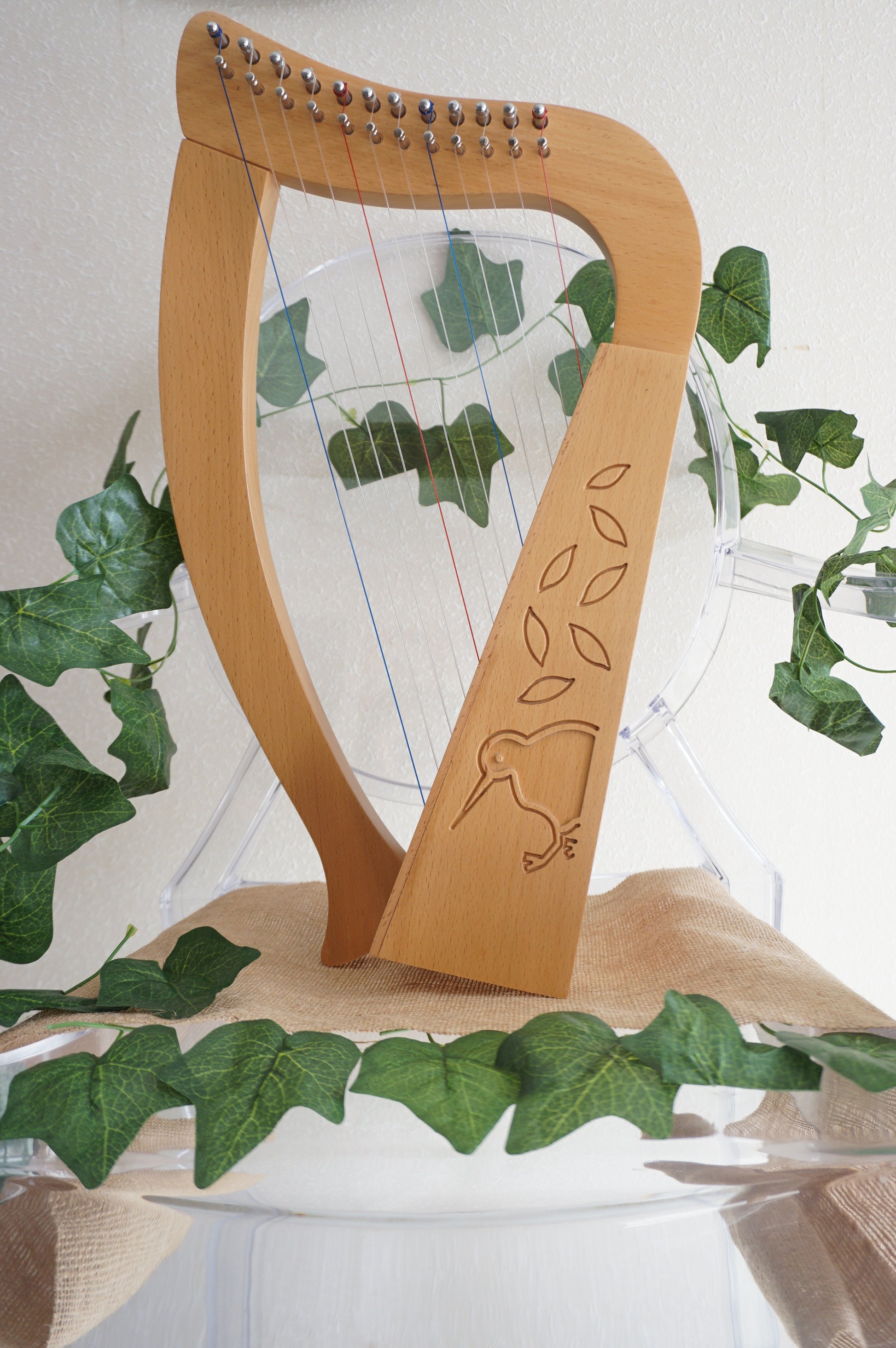 Harpitree-Harp Kiwi Beechwood 12st Baby Harp set image 7