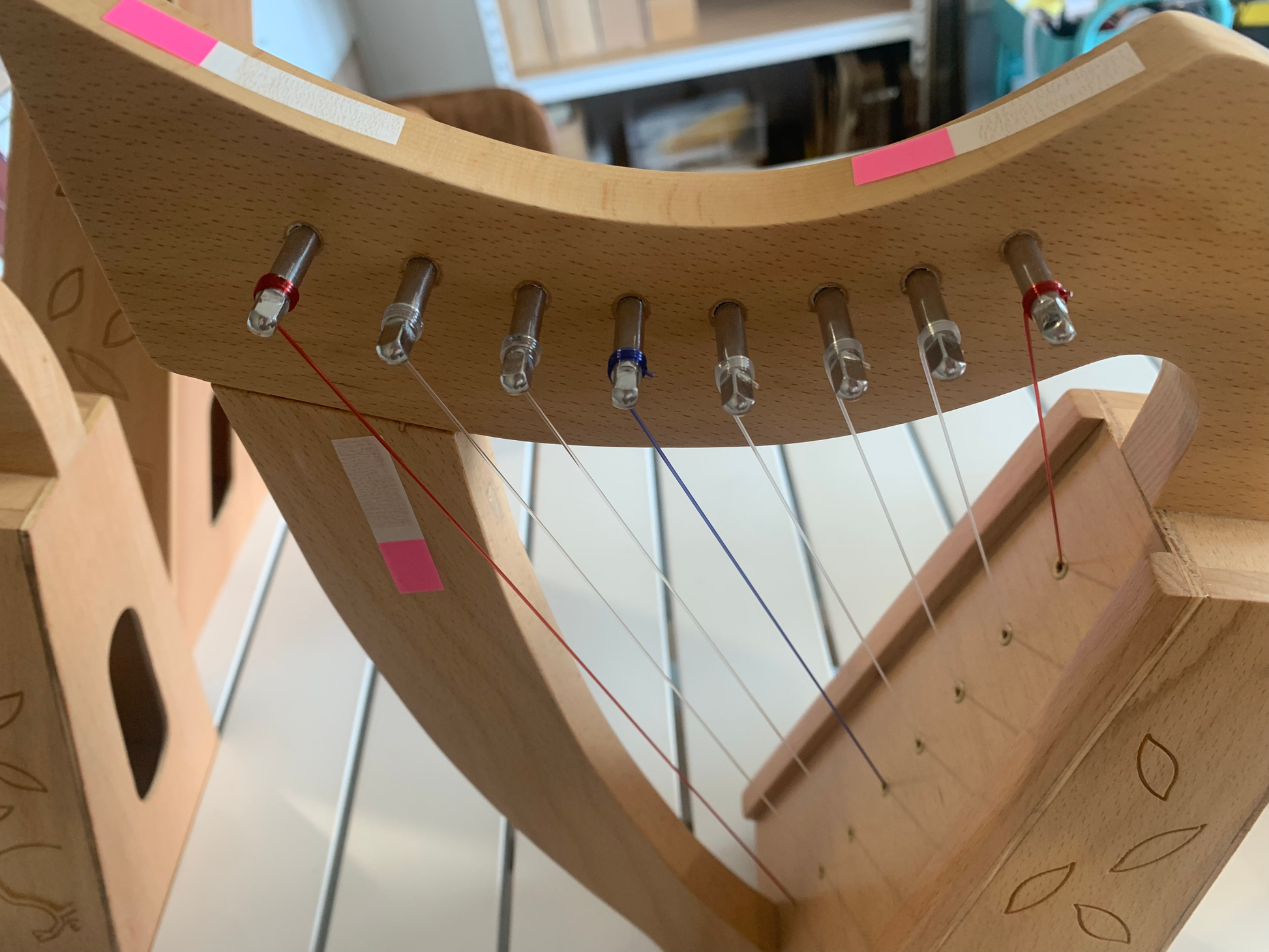 Harpitree-Harp Kiwi Beechwood 8st Mini Harp set image 7