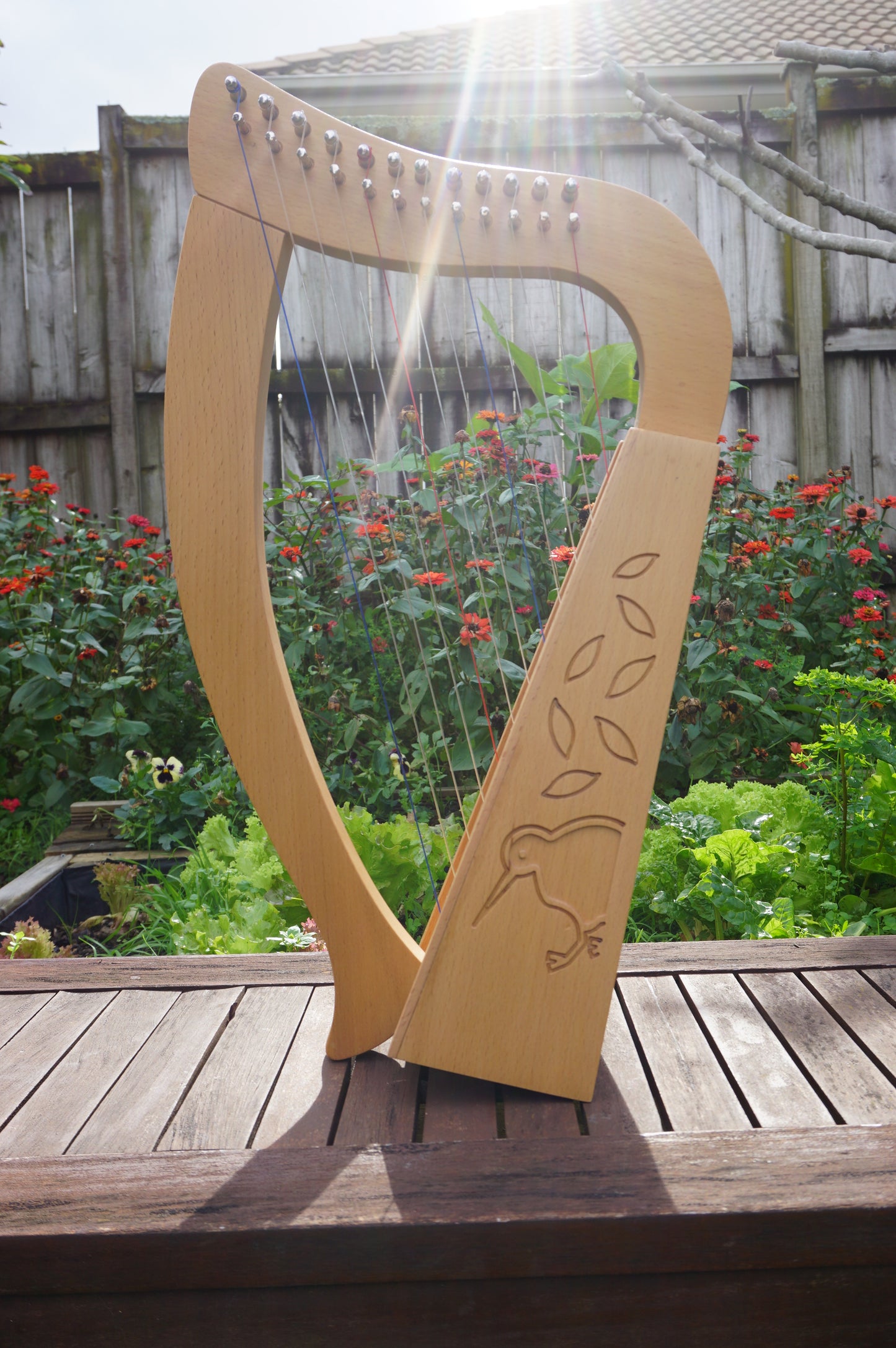 Harpitree-Harp Kiwi Beechwood 12st Baby Harp set image 5