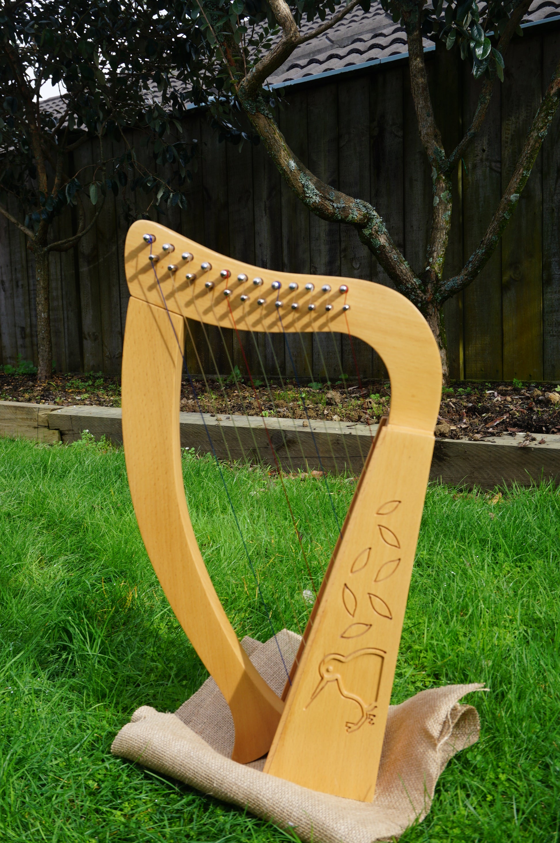 Harpitree-Harp Kiwi Beechwood 12st Baby Harp set image 8