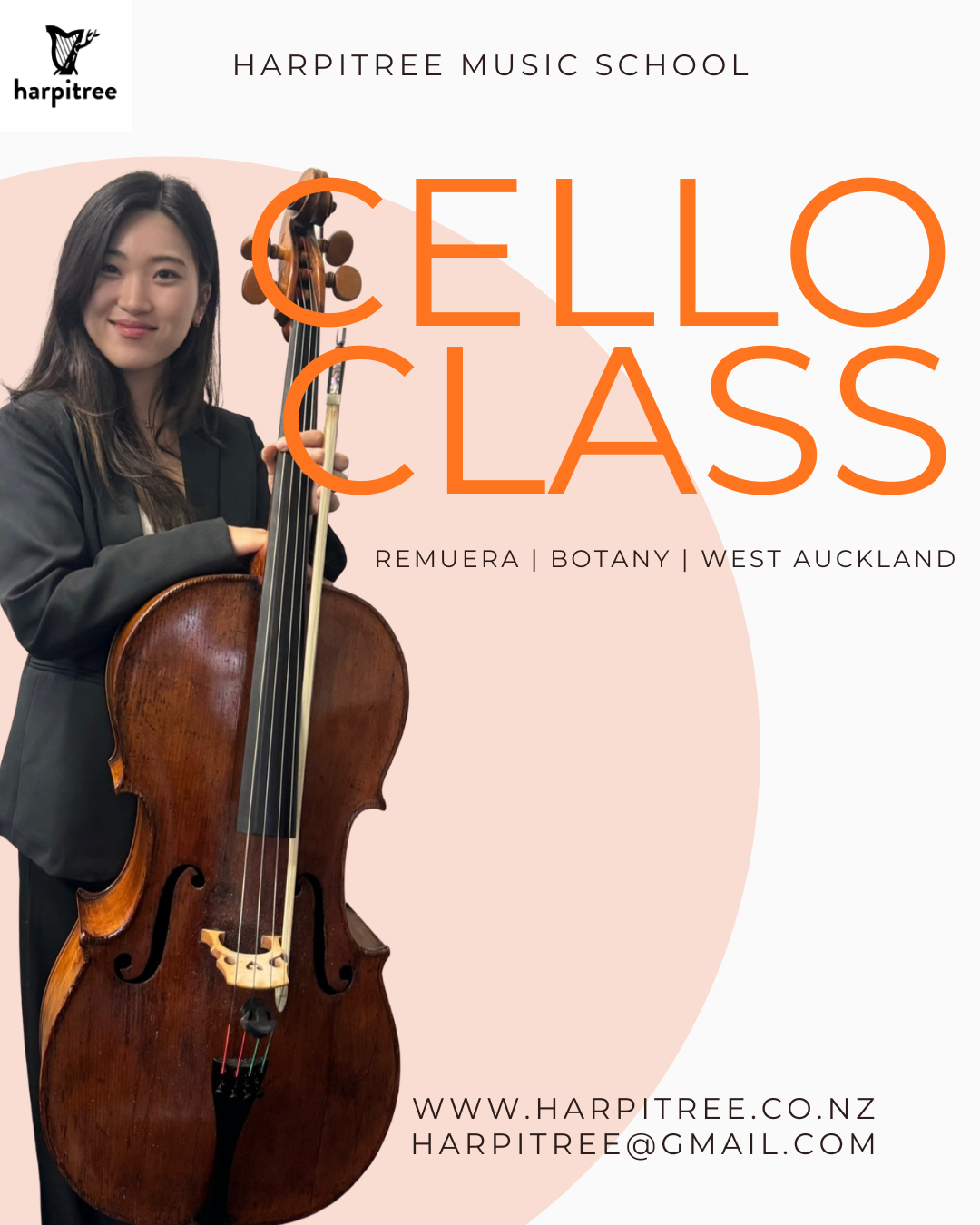 [REMUERA] Kids Cello (Ages 5-11) Intro 4-week course