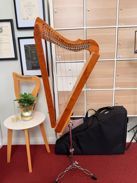 [pre-loved] 2021 Harpsicle-harp Fullsicle-harp Special Edition Cherrywood with humming bird set 26st