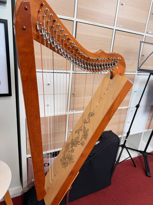 [pre-loved] 2021 Harpsicle-harp Fullsicle-harp Special Edition Cherrywood with humming bird set 26st