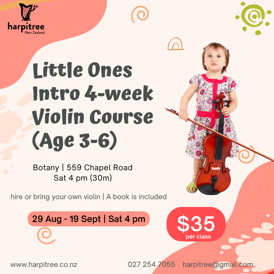 [Botany/Sat 4pm] Little Ones Violin Intro 4-week course (3-6 years old)